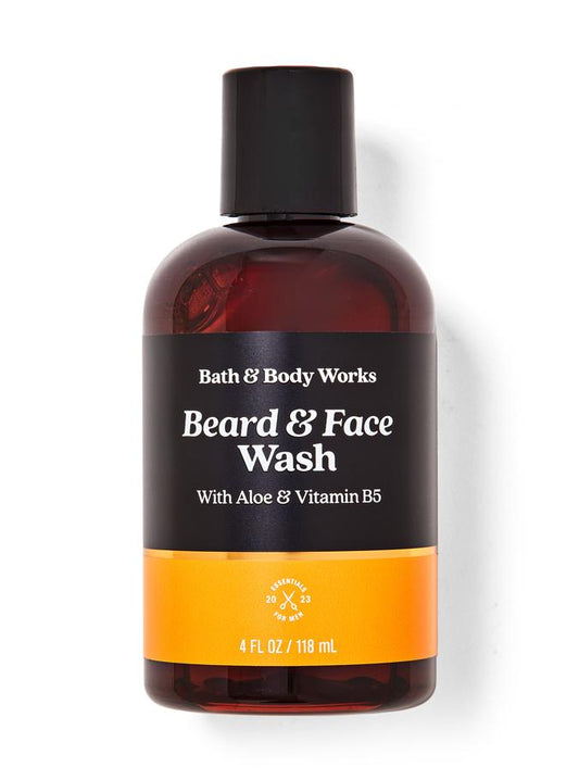 Beard and Face Wash from  Bath Body Works infused with Aloe & Vitamin B5