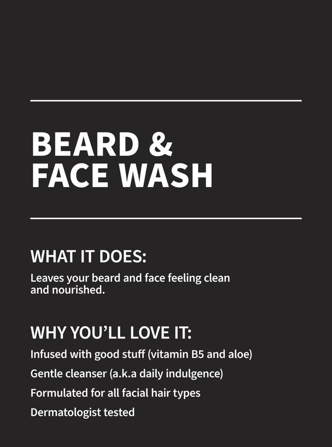 Beard and Face Wash from  Bath Body Works infused with Aloe & Vitamin B5