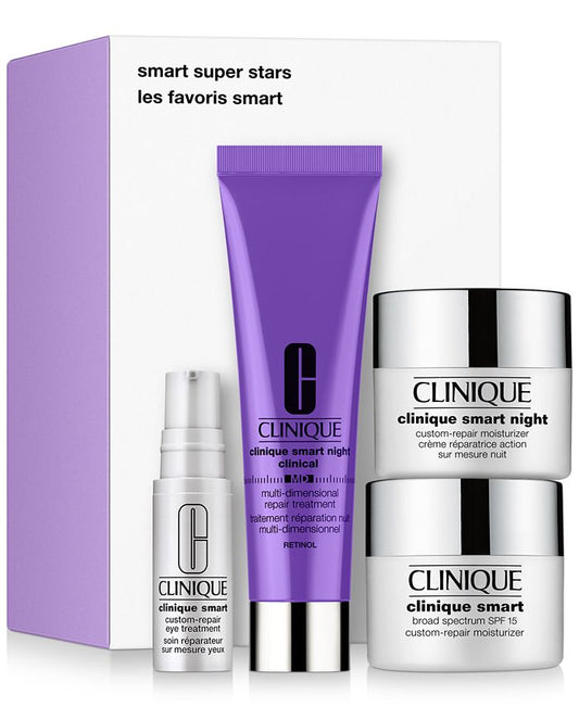 Clinique - Clinique 4-Pc. Smart Super Stars Skincare Set  - null - EXprimi Skincare Kenya - #product_page_title#