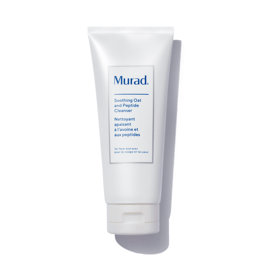 This gentle Murad facial wash cleanses skin while soothing eczema. Murad Soothing Oat and Peptide Cleanser is perfect for eczema and sensitive skin