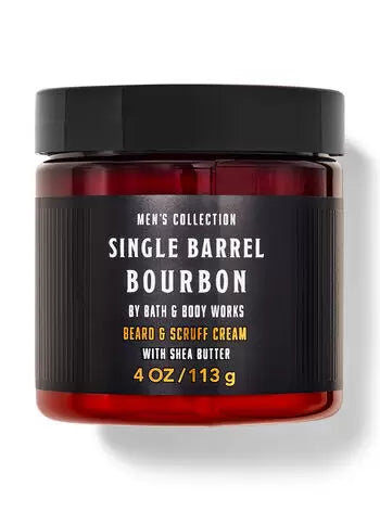 Men's Collection Single Barrel Bourbon from Bath Body Works Beard & Scruff Cream