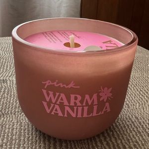 Warm Vanilla  Candle Victoria's Secret Pink