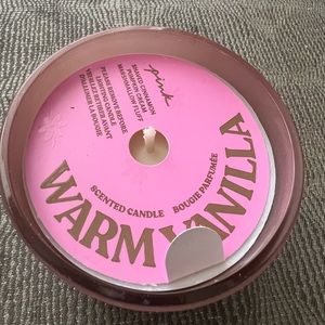 Warm Vanilla  Candle Victoria's Secret Pink