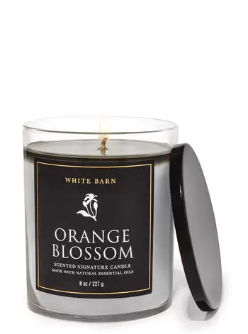 Orange Blossom Signature Single Wick Candle - White Barn