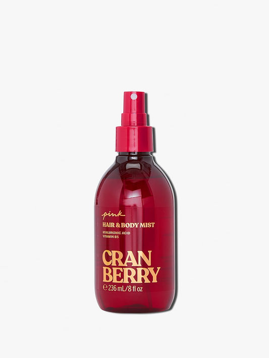 Cranberry Hair & Body Mist - Hyaluronic Acid + Vitamin B5