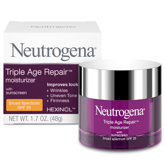 Triple Age Repair Anti-Aging Daily Facial Moisturizer with SPF 25 Sunscreen & Vitamin C.