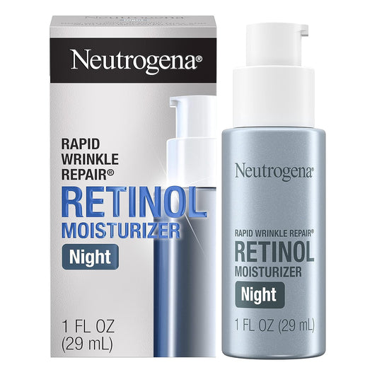 Rapid Wrinkle Repair Retinol Night Face Moisturizer with Retinol & Hyaluronic Acid.