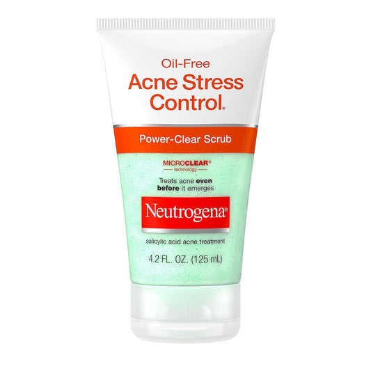 Oil-Free Acne Stress Control Power-Clear Facial Scrub