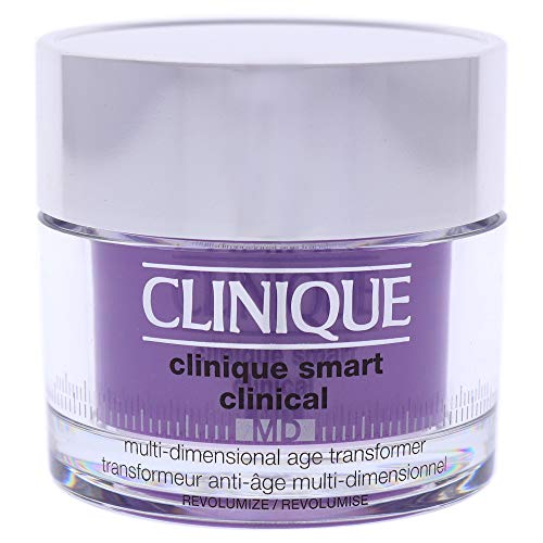 Clinique_Smart_Clinical_MD_Multi-Dimensional_Age_Transformer_Duo_Resculpt_Revolumize An instant-tightening gel-cream that rejuvenates the appearance of facial morphology • Helps improve the appearance of lines and wrinkles and dullness