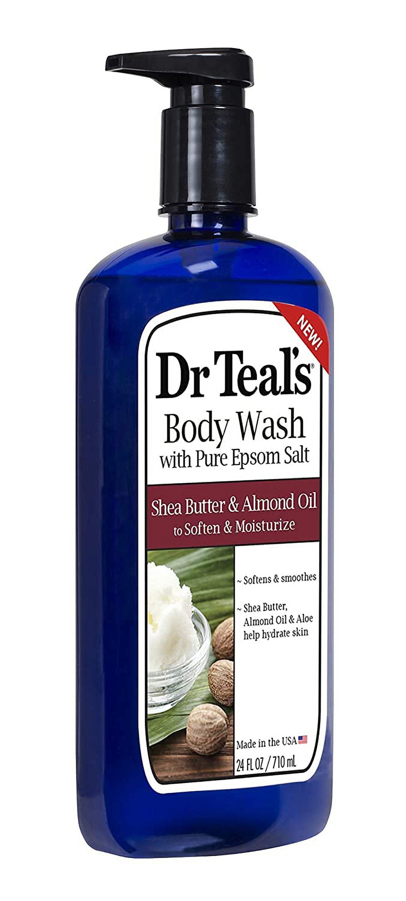 Epsom Salt Bath and Shower Body Wash with Pump - Shea Butter and Almond Oil, 24 Oz - EXprimi Skincare Kenya - Epsom Salt Bath and Shower Body Wash - Dr. Teal's - EXprimi Skincare Kenya.