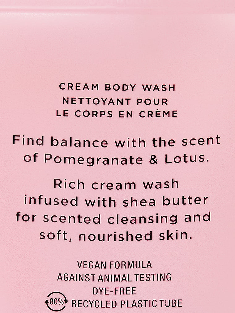 Natural Beauty Cream Body Wash - Pomegranate & Lotus - Victoria's Secret - EXprimi Skincare Kenya - Body Washes & Body Scrubs - Victoria's Secret - EXprimi Skincare Kenya.