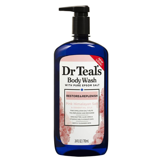 Pink Himalayan Body Wash, Restore and Replenish with Pure Epsom Salt and Essential Oils, 24 Fl Oz - EXprimi Skincare Kenya - Beauty - Dr. Teal's - EXprimi Skincare Kenya.