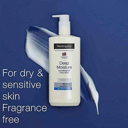 Norwegian Formula Deep Moisture Hypoallergenic Body Lotion  For Dry Skin - (13.5oz or 400ml)